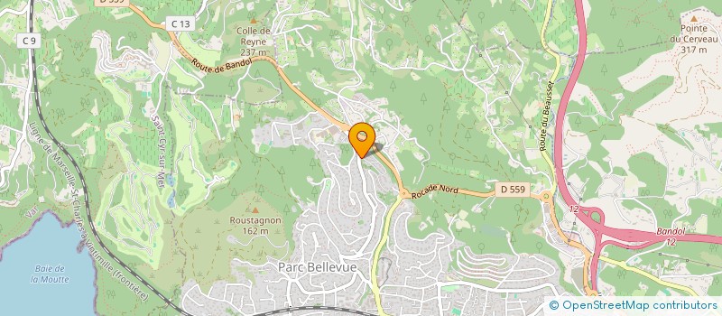 localisation de l'entreprise MONSIEUR JOHANN HUGOT  BANDOL