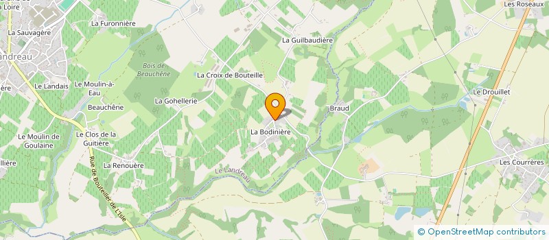 localisation de l'entreprise MONSIEUR JOHANN JAMET à LE LANDREAU