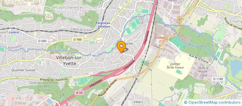 localisation de l'entreprise MONSIEUR JOHANN KRUCH à VILLEBON-SUR-YVETTE