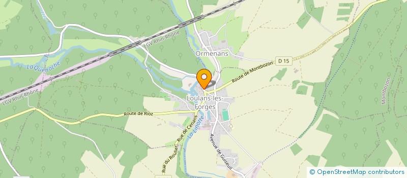 localisation de l'entreprise MONSIEUR JOHANN LAURENCY à LOULANS-VERCHAMP