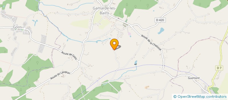 localisation de l'entreprise MONSIEUR JOHANN LAVIGNE à GAMARDE-LES-BAINS
