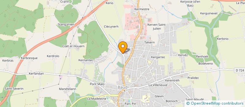 localisation de l'entreprise MONSIEUR JOHANN LE CORRE  BAUD