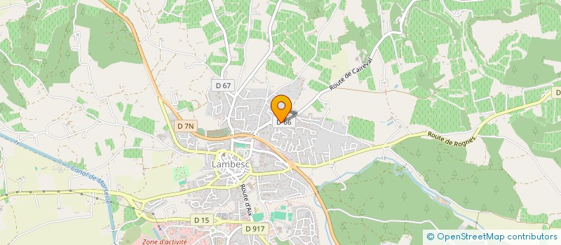 localisation de l'entreprise MONSIEUR JOHANN LE FUR  LAMBESC