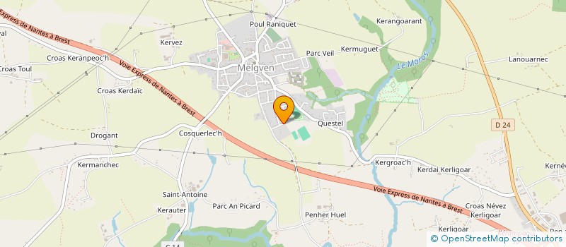 localisation de l'entreprise MONSIEUR JOHANN LE GALL  TREGUNC