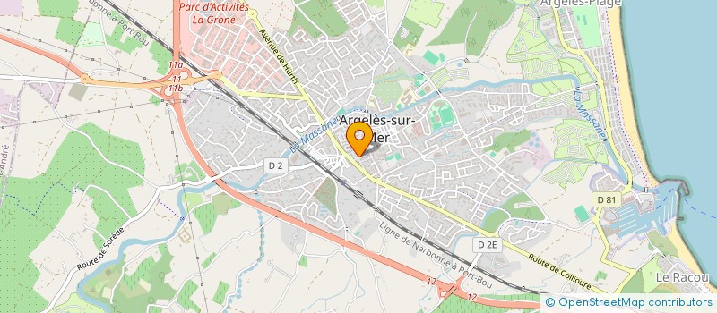 localisation de l'entreprise MONSIEUR JOHANN LECLERCQ  ARGELES-SUR-MER