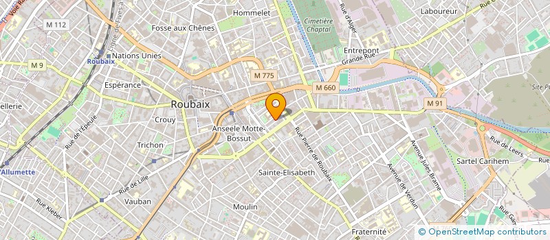 localisation de l'entreprise MONSIEUR JOHANN LECLERCQ  ROUBAIX