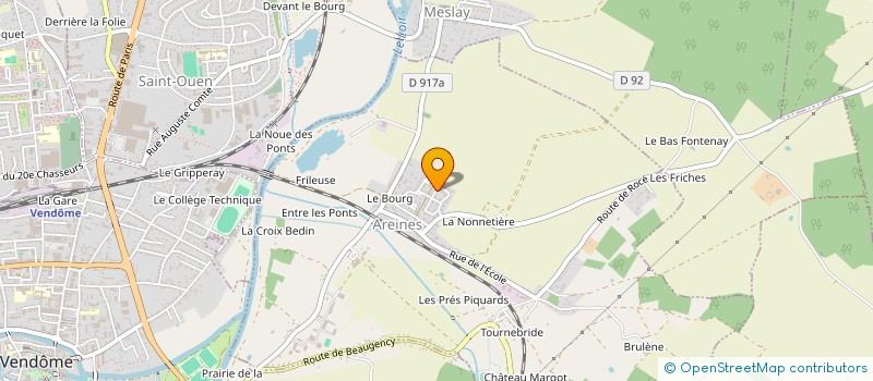 localisation de l'entreprise MONSIEUR JOHANN MARTINEAU  AREINES