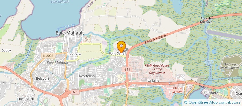 localisation de l'entreprise MONSIEUR JOHANN MASTON  BAIE-MAHAULT