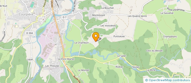 localisation de l'entreprise MONSIEUR JOHANN MATEIS à COURPIERE