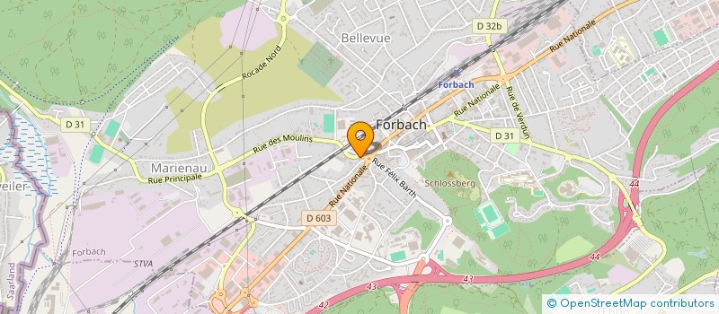 localisation de l'entreprise MONSIEUR JOHANN MATHIEU  FORBACH