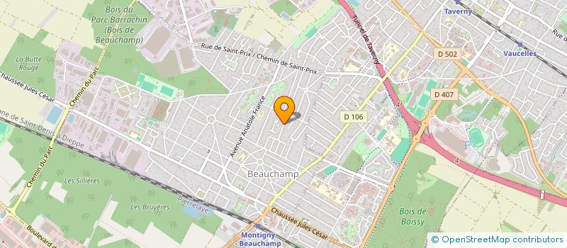 localisation de l'entreprise MONSIEUR JOHANN MODZELEWSKI  BEAUCHAMP