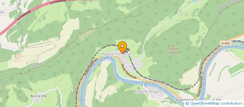 localisation de l'entreprise MONSIEUR JOHANN MONNERET  VERNE