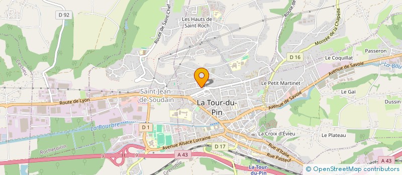 localisation de l'entreprise MONSIEUR JOHANN MORAND  LA TOUR-DU-PIN