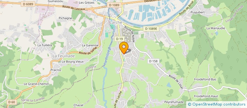 localisation de l'entreprise MONSIEUR JOHANN MROZINSKI  LARCHE