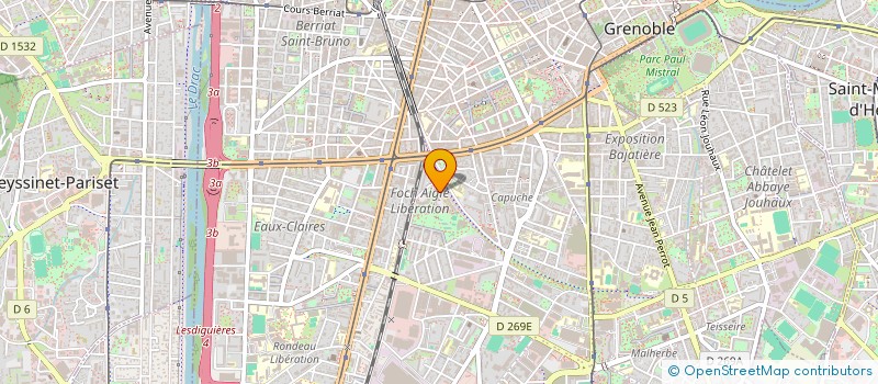 localisation de l'entreprise MONSIEUR JOHANN NOMBERG  GRENOBLE