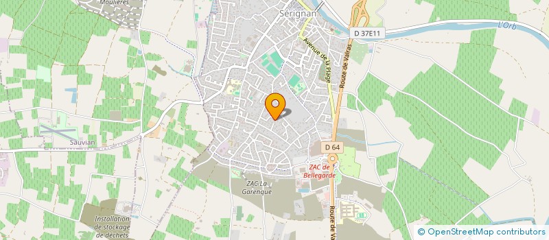 localisation de l'entreprise MONSIEUR JOHANN NOUVEAU à SERIGNAN