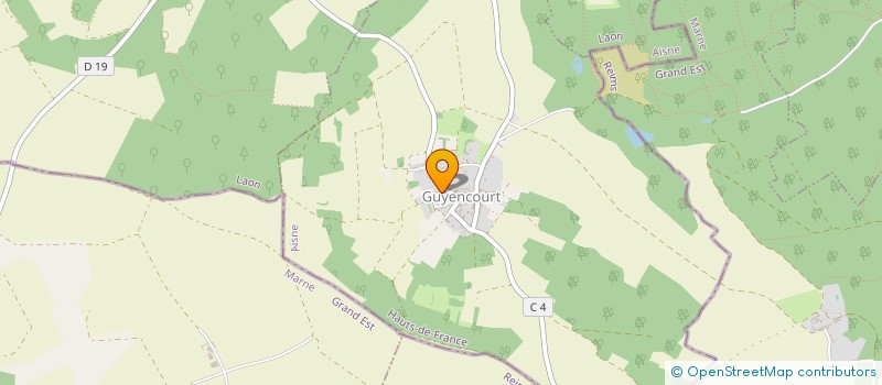 localisation de l'entreprise MONSIEUR JOHANN OGUER  GUYENCOURT
