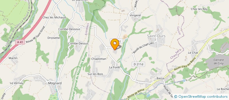 localisation de l'entreprise MONSIEUR JOHANN PERRIER  SAINT-OURS