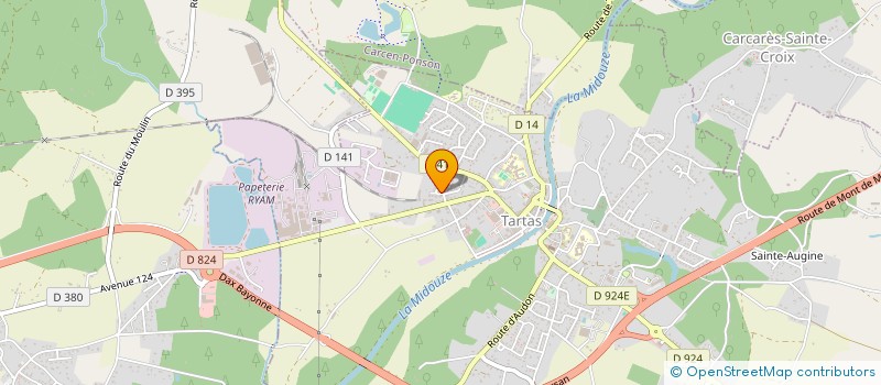 localisation de l'entreprise MONSIEUR JOHANN PERRUSSET  CASTETS