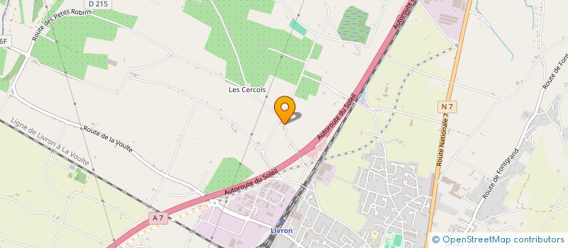 localisation de l'entreprise MONSIEUR JOHANN POIRIER  LIVRON SUR DROME