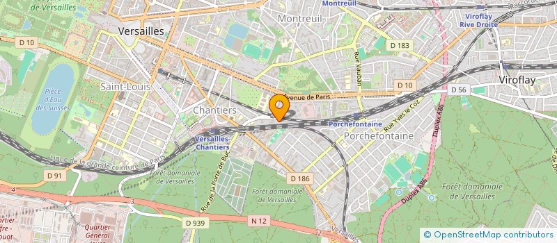 localisation de l'entreprise MONSIEUR JOHANN PORCHER à VERSAILLES
