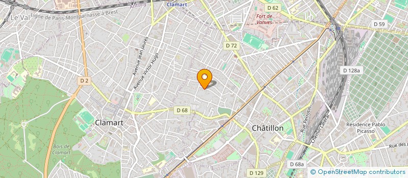 localisation de l'entreprise MONSIEUR JOHANN QUINTRIC à CHATILLON