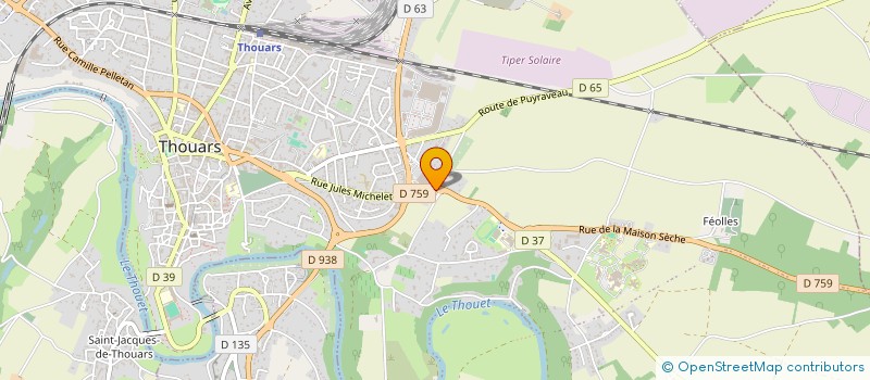 localisation de l'entreprise MONSIEUR JOHANN RAMBAULT  THOUARS