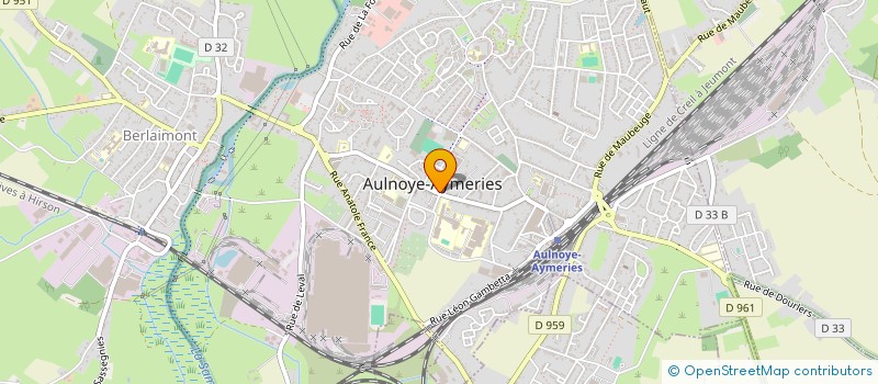 localisation de l'entreprise MONSIEUR JOHANN RIERA  AULNOYE-AYMERIES