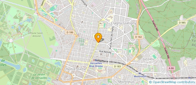 localisation de l'entreprise MONSIEUR JOHANN ROGER à VERSAILLES