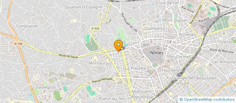 localisation de l'entreprise MONSIEUR JOHANN ROQUE  NIMES
