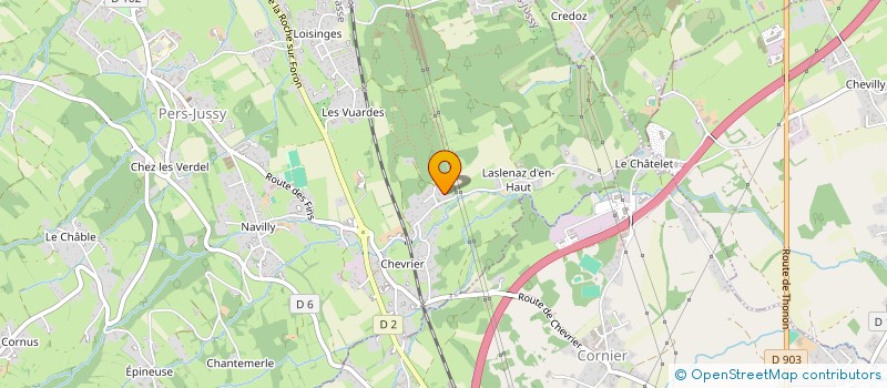 localisation de l'entreprise MONSIEUR JOHANN SANTIAGO  PERS-JUSSY