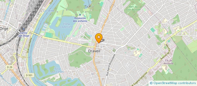 localisation de l'entreprise MONSIEUR JOHANN TRISTRAM  DRAVEIL