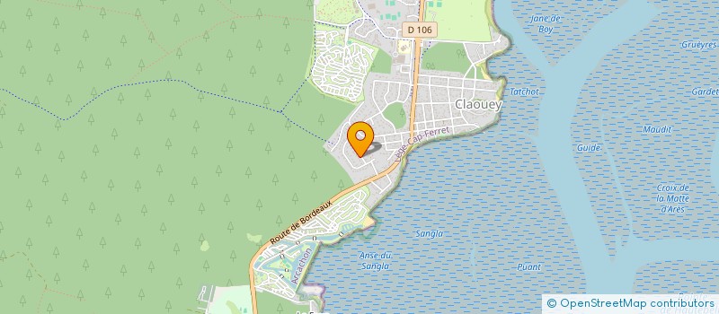 localisation de l'entreprise MONSIEUR JOHANN URVOY à LEGE-CAP-FERRET