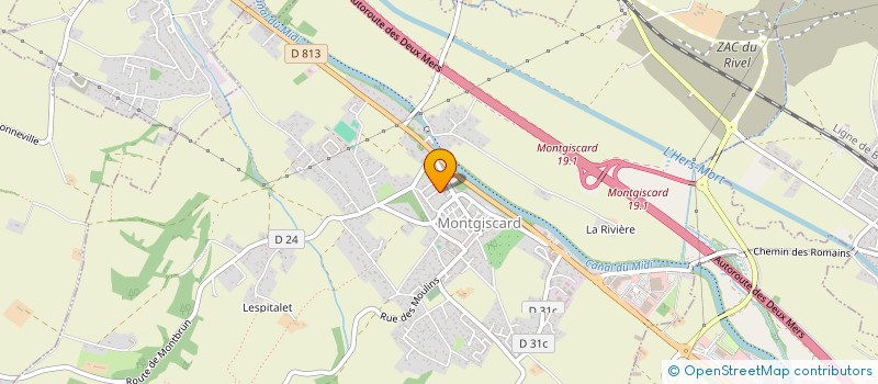 localisation de l'entreprise MONSIEUR JOHANN VANCAMELBECKE  MONTGISCARD