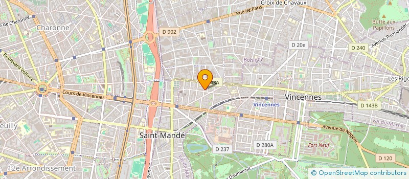 localisation de l'entreprise MONSIEUR JOHANN VAYRIOT à VINCENNES