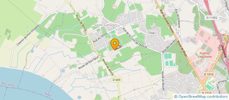 localisation de l'entreprise MONSIEUR JOHANN VERNIER  SAINT-LAURENT-D'ARCE