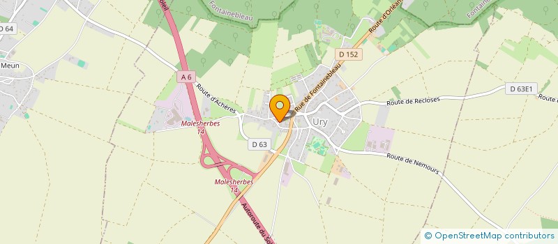 localisation de l'entreprise MONSIEUR JOHANN VICENTINI  URY