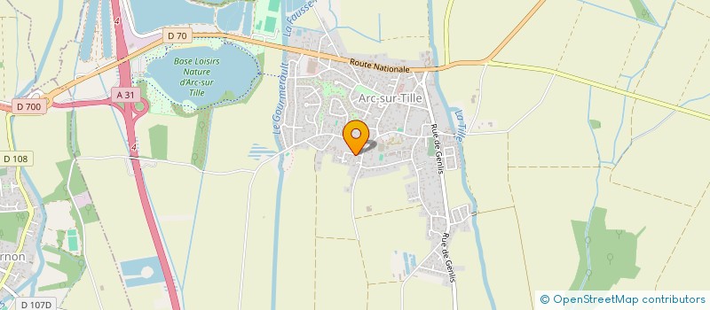 localisation de l'entreprise MONSIEUR JOHANNA PERIARD  ARC-SUR-TILLE