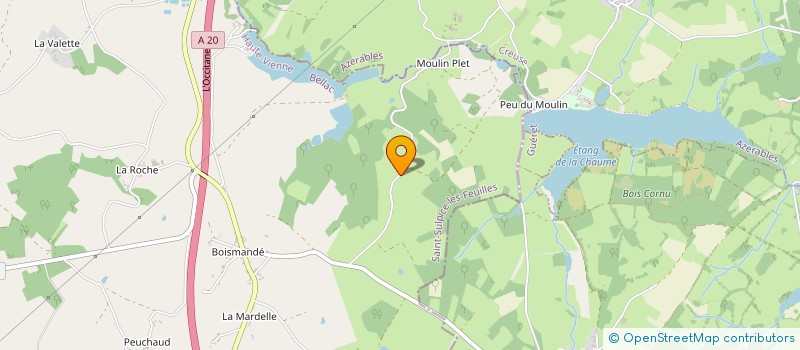 localisation de l'entreprise MONSIEUR JOHANNE GRONDIN  SAINT-SULPICE-LES-FEUILLES