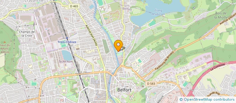 localisation de l'entreprise MONSIEUR JOHANNE PORET  BELFORT