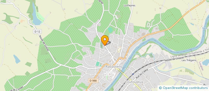 localisation de l'entreprise MONSIEUR JOHANNES DANGLEHANT à RABASTENS