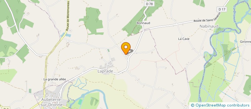 localisation de l'entreprise MONSIEUR JOHANNES DE JONG  AUBETERRE-SUR-DRONNE