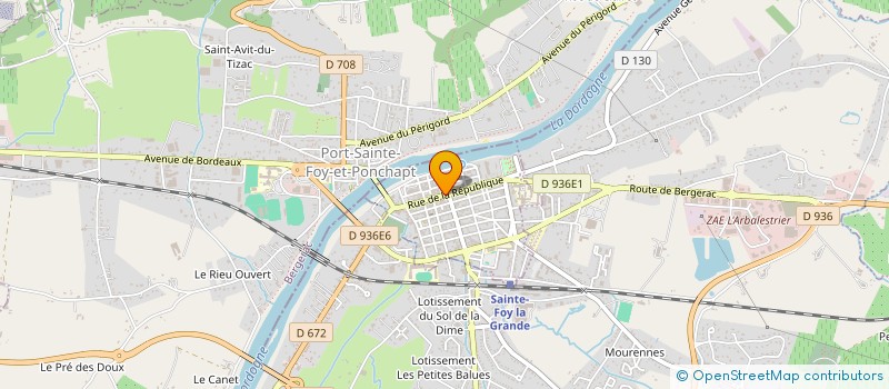 localisation de l'entreprise MONSIEUR JOHANNES DRAGT  SAINTE-FOY-LA-GRANDE