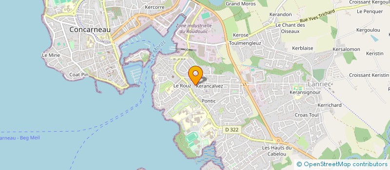 localisation de l'entreprise MONSIEUR JOHANNES HAMERLINCK à CONCARNEAU