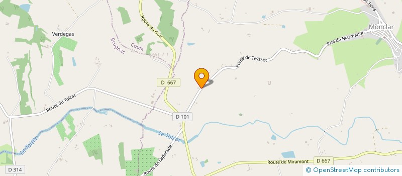 localisation de l'entreprise MONSIEUR JOHANNES MARINUS DE JONG  MONCLAR