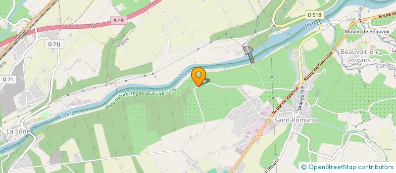 localisation de l'entreprise MONSIEUR JOHANNES MARTIN  SAINT-ROMANS