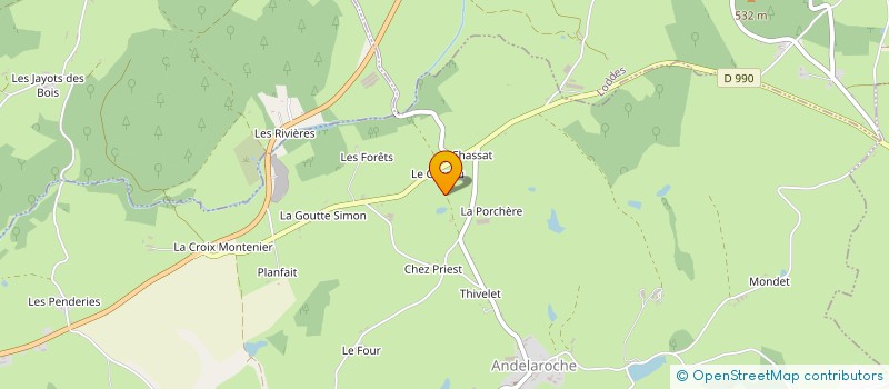 localisation de l'entreprise MONSIEUR JOHANNES MOULIN  ANDELAROCHE