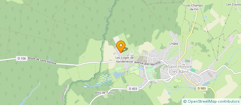 localisation de l'entreprise MONSIEUR JOHANNES RUISCH  SAINT-HONORE-LES-BAINS