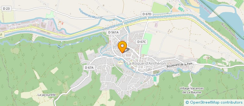 localisation de l'entreprise MONSIEUR JOHANNY DOUGNAC  LA ROQUE D'ANTHERON