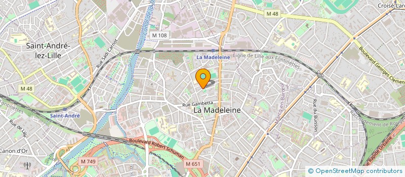 localisation de l'entreprise MONSIEUR JOHN ACCART à LA MADELEINE